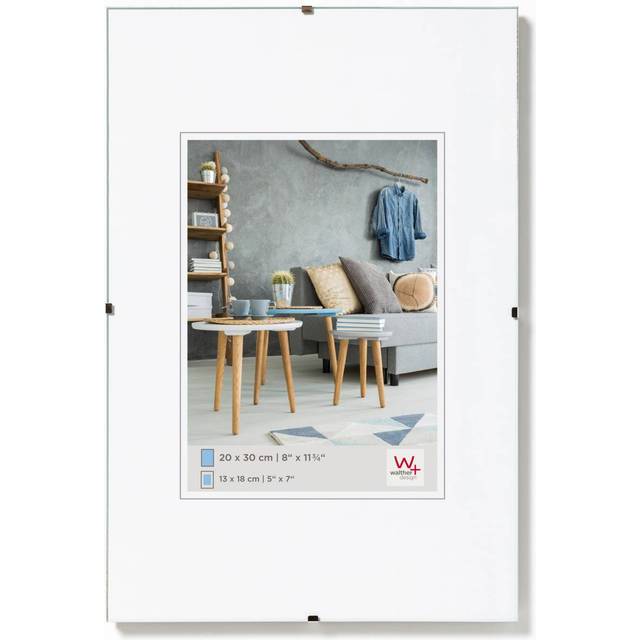 walther design tavelram klarglas60 x 90 cm ramlös tavelhållare RB090K