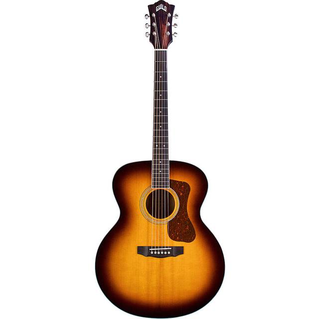 Guild F-250E Deluxe Maple Electro Acoustic, Antique Burst Gloss
