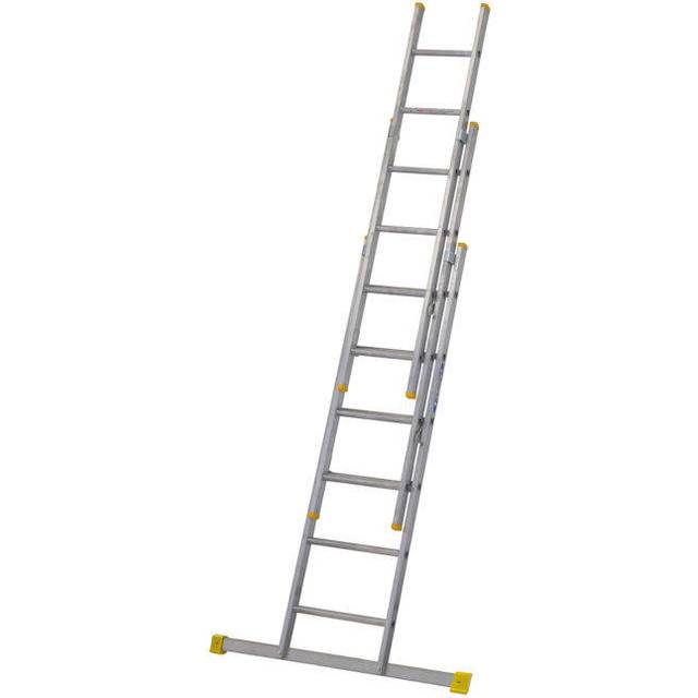 Werner 7231818 Box Section Triple Extension Ladder 1.8m - Silver