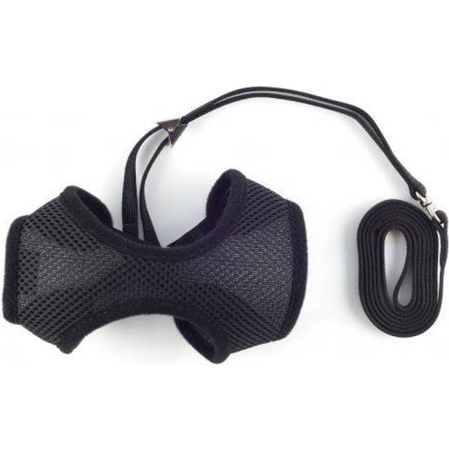 Soft Harness & Lead Black Small