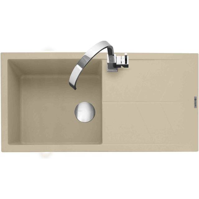Caple SOT100DS Sotera 100 Single Bowl Inset Sink Reversible Drainer - DESERT SAND