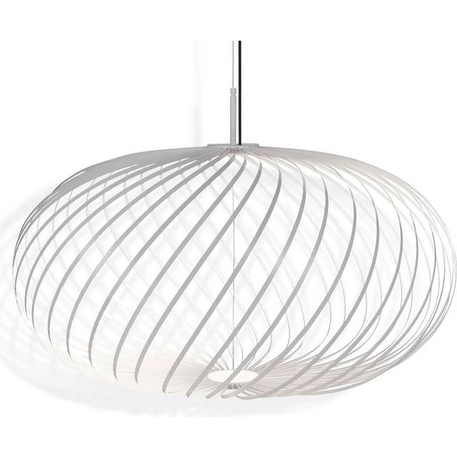 Tom Dixon - Spring LED Suspension Lamp M - messing/BxH 79x45cm/3000K/800lm/Kabel schwarz - brass (45.0 x &#8960;79.0cm)