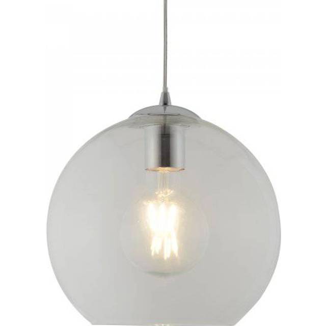 Searchlight 1621CL Balls 1 Light Round Pendant (25cm Dia) Clear Glass