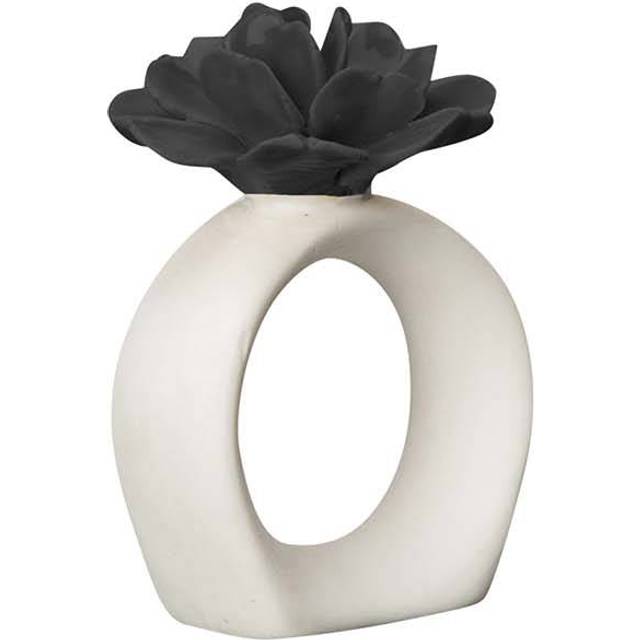 Byon Water Lily napkin ring white-mustard