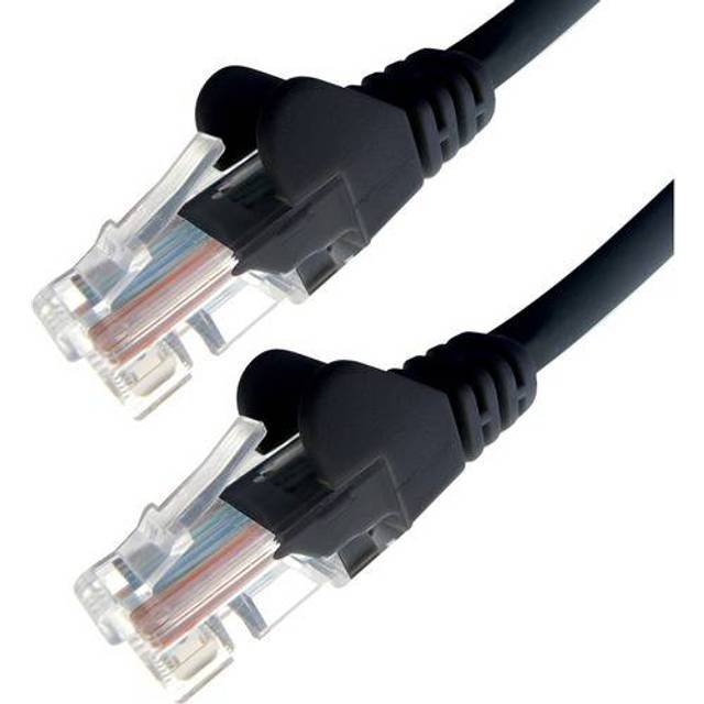 Connekt Gear 0.5m RJ45 CAT5e UTP Stranded Flush Moulded Network Cable - 24AWG - Black