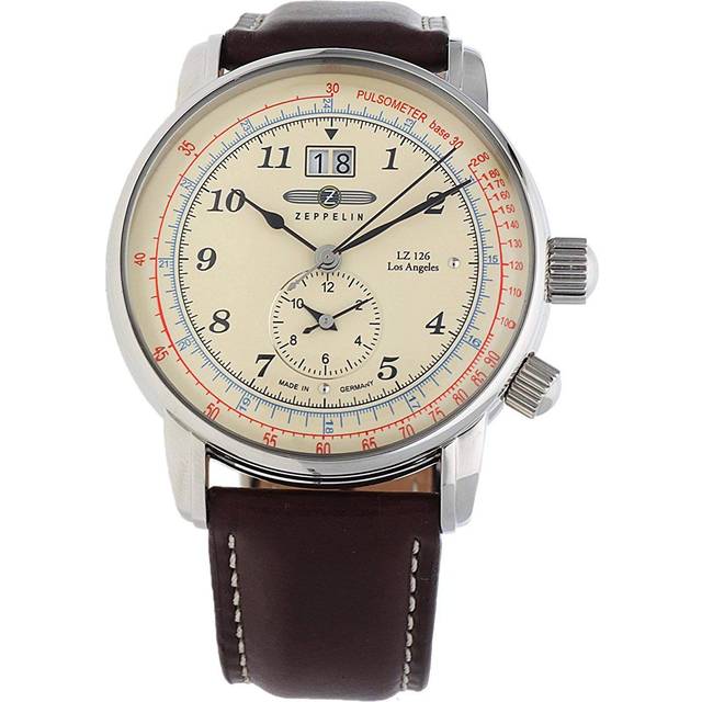 Zeppelin LZ126 Los Angeles 8644-5 86445 Quartz Pulsometer Men&#39;s Watch