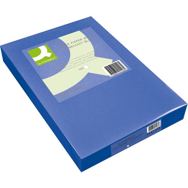 Q-Connect Bright Blue Coloured A4 Copier Paper 80gsm Ream - KF01428