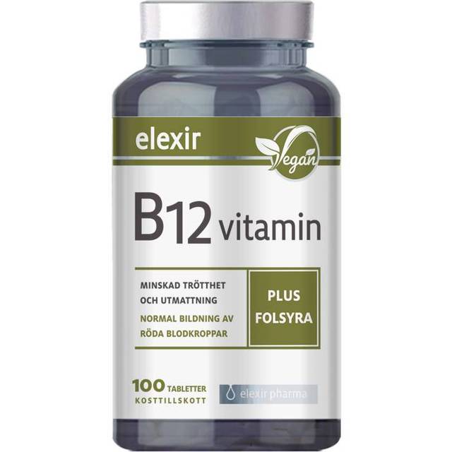 Elexir Vitamin B-12 Vegan 100 tabletter
