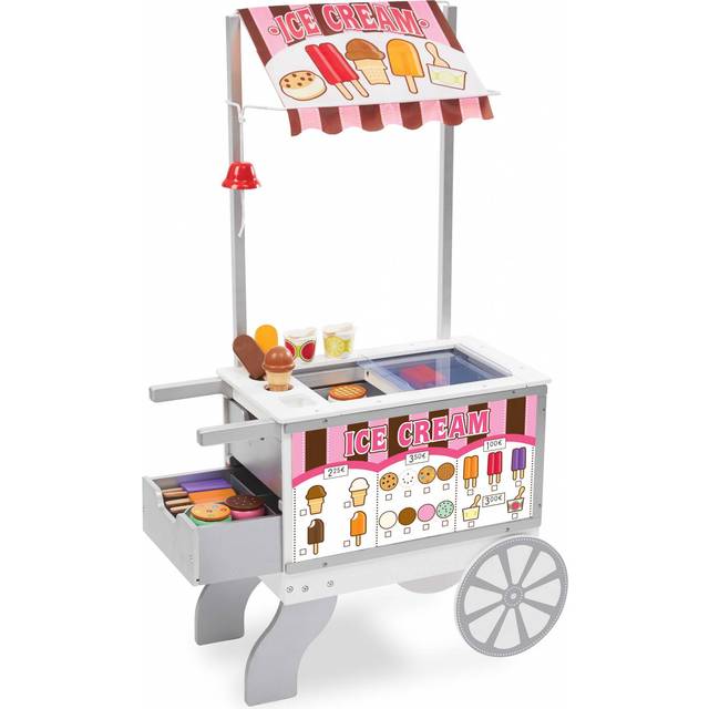 Melissa & Doug Childrens 40+ Piece Snacks & Sweets Food Cart, For Age 3-18 Years