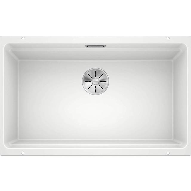 Etagon Single Bowl Undermount Kitchen Sink - White (780mm L X 460mm W)