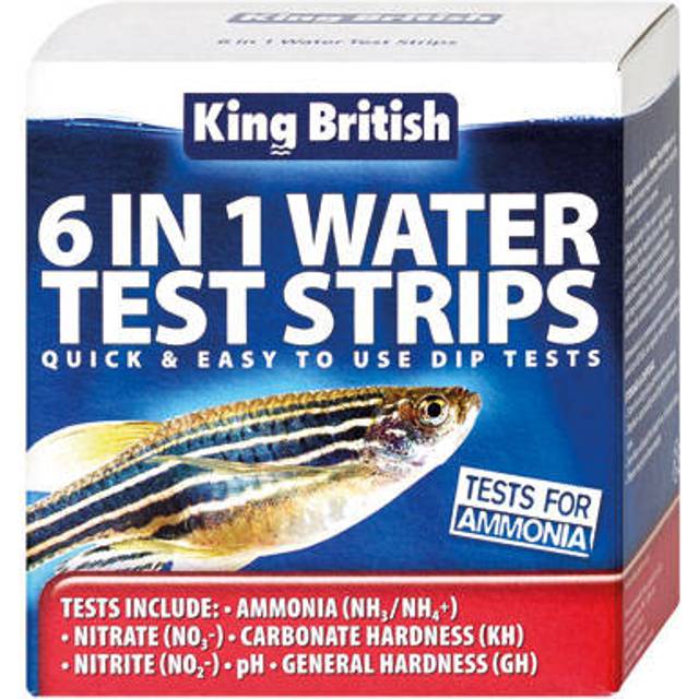 King British 6 in 1 Water Test Strips - 25 Weeks Supply