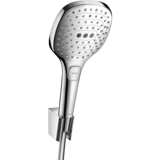 Hansgrohe Raindance Select E Chrome 120 3jet Shower Holder Set With Ho