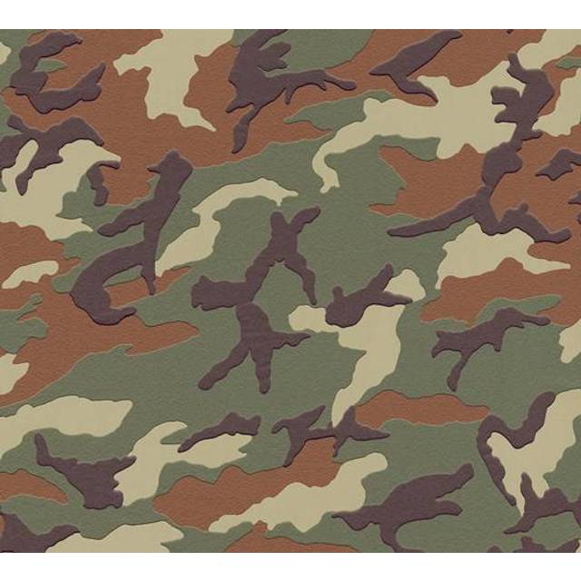 AS Creation Boys and Girls 6 Camouflage Green Wallpaper 3694-06