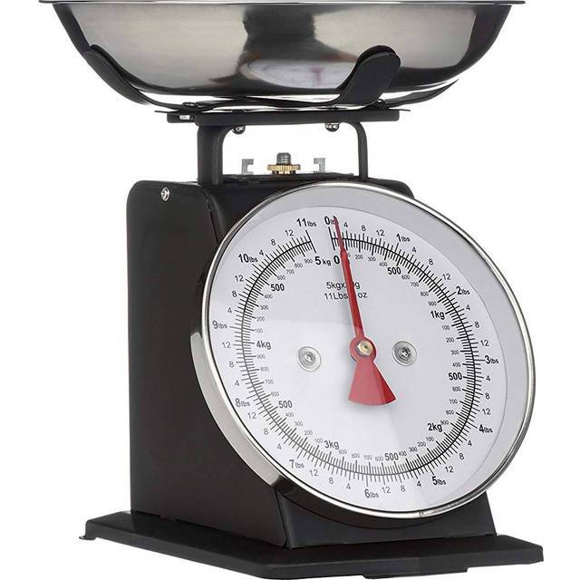 Premier Housewares 5 Kg Kitchen Scale Retro Style with Stainless Steel Bowl - Purple