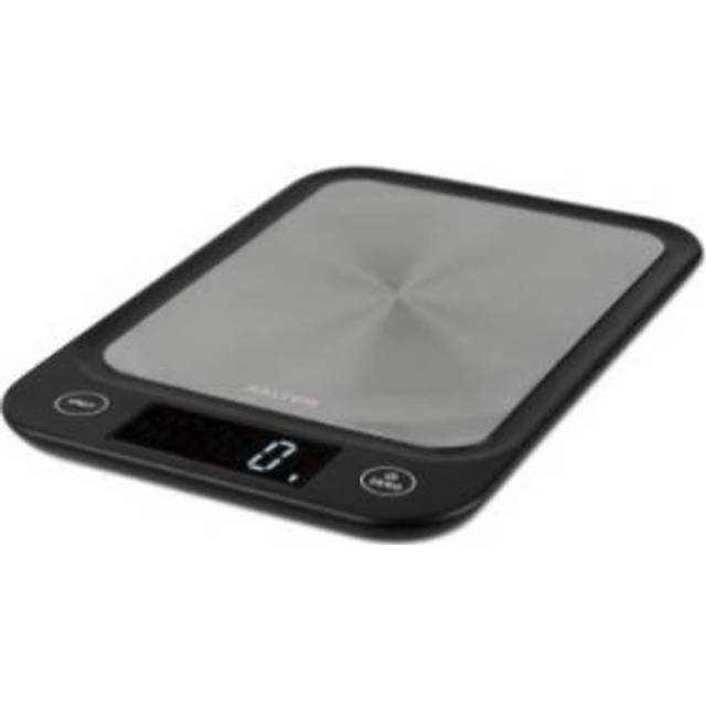 Salter Compact Digital Kitchen Scale - 5kg Capacity, Slim Design Baking & Cooking Food Scale, Stainless Steel Platform, Easy Read LCD Display, Add &