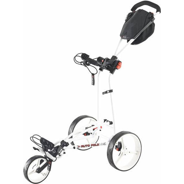 Big Max Autofold X 3-Wheel Push Trolley - White