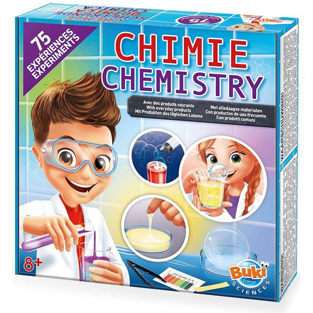 Chemistry Set with 75 Experiments - White