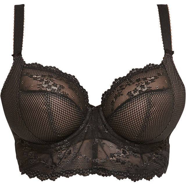Elomi kvinnors Charley Longline bygel bralette-dopp-bh, Svart, 85F
