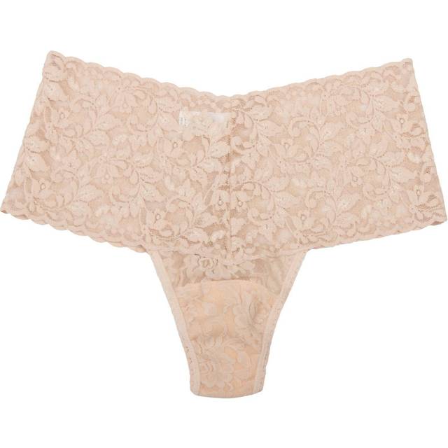 Retro Signature Lace Thong - CHAI