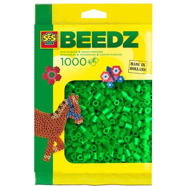 SES Creative Iron On Beads 1000 Green