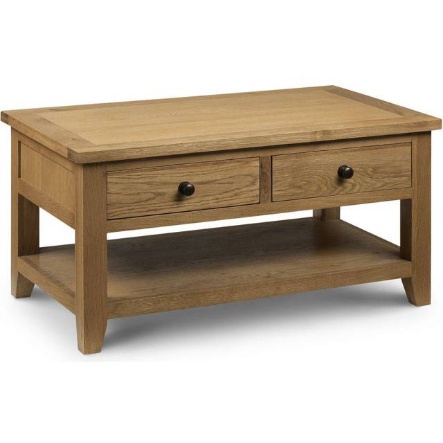 Julian Bowen Astoria 2 Drawer Oak Coffee Table - Wood