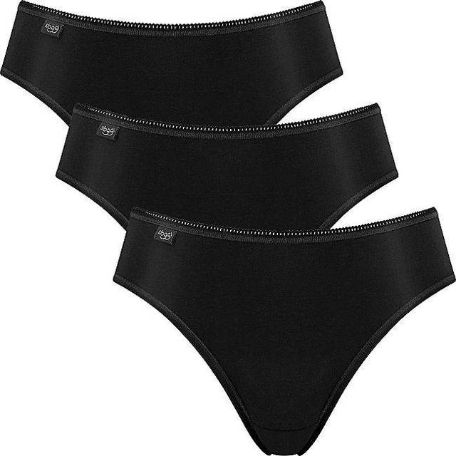Sloggi dam 24/7 Micrfib TAC3 midjemått, svart (svart 04), 38 (3-pack)