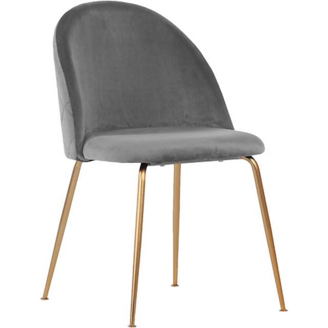 Geneve matstol svart velour, svart.