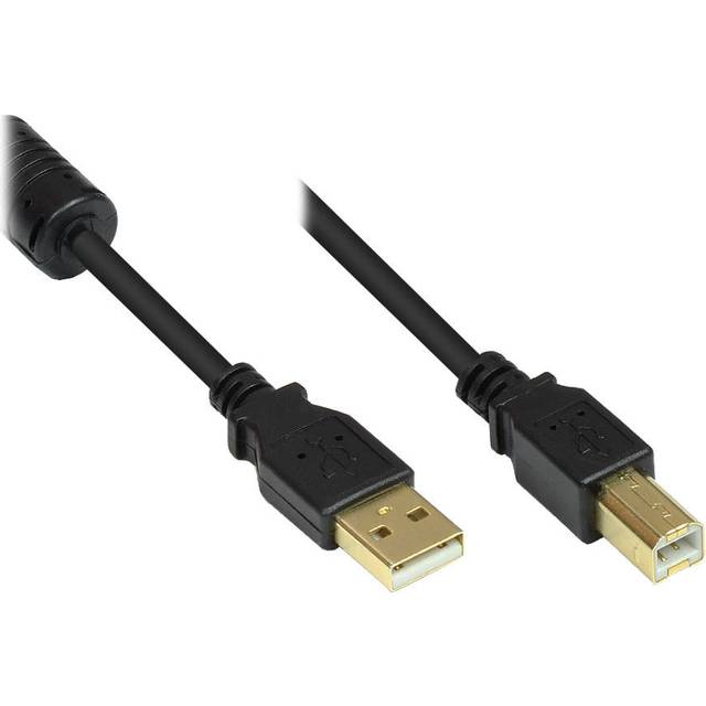 2510 SP-LAMP-025 Port/USB 2.0 Male A to B Printer Cable 0.25 m grey black Black 0,50 m