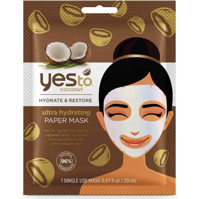 Yes to Coconut Ultra Hydrating Paper Mask  0.67 Fl Oz