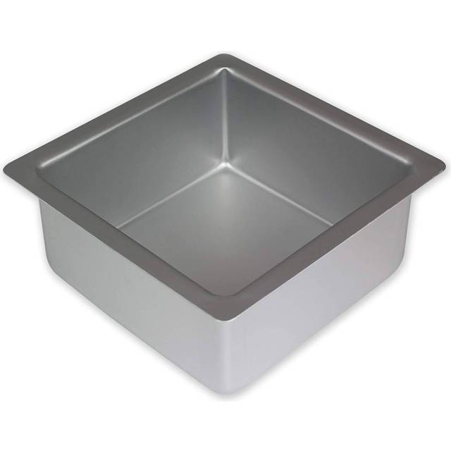 3 Inch Deep Square Seamless Baking Tin Size: 10" (25.4cm) - Green
