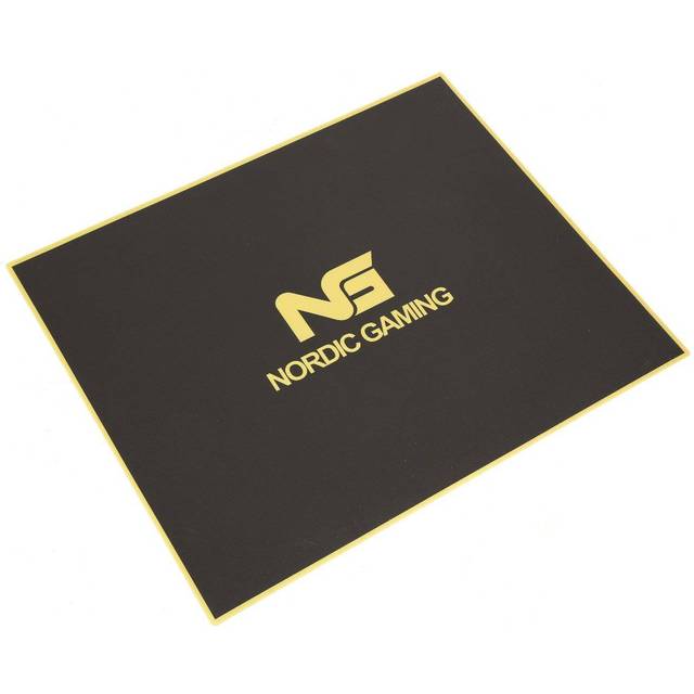 Nordic Gaming Guardian - stolmatta - 120 x 100 cm - svart - ram: guld