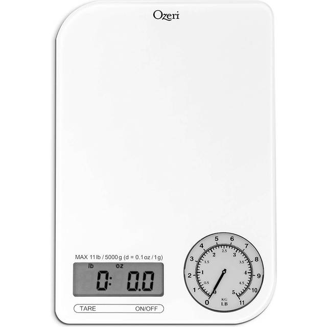 Ozeri Rev Digital Bathroom Scale with Electro-Mechanical Weight Dial