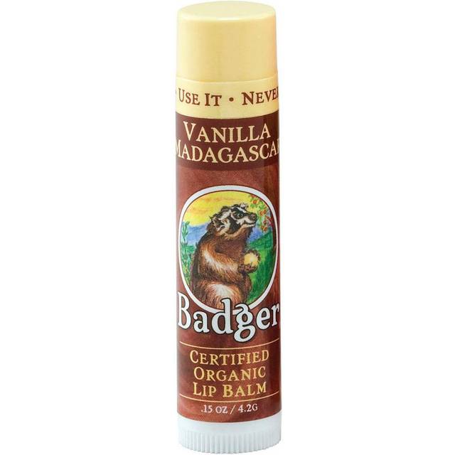 Badger Organic Lip Balm Vanilla Madagascar 0.15 oz