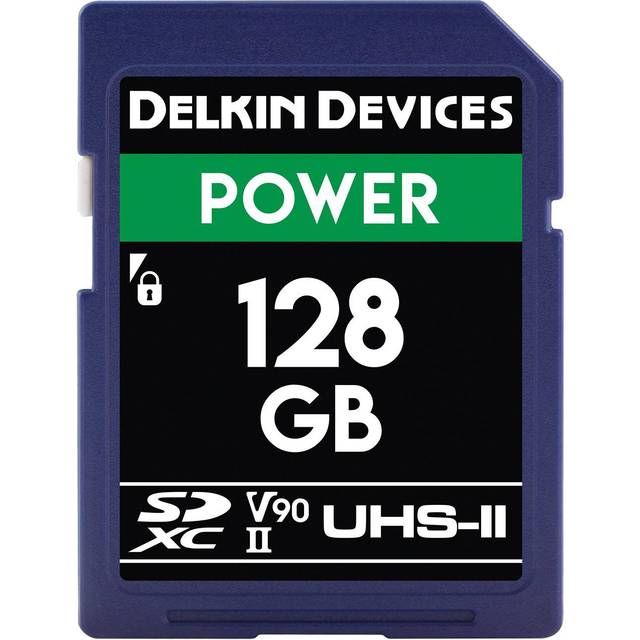 Delkin Devices 128GB Power SDXC UHS-II U3 V90 Memory Card