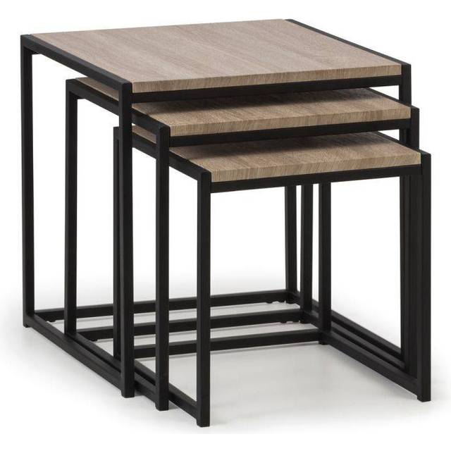 Julian Bowen Tribeca Nest Of 3 Tables - Euro Oak