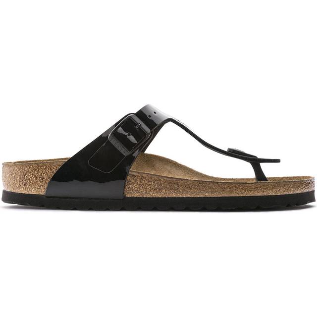 Birkenstock Gizeh BF Patent Black Narrow Fit (7.5)