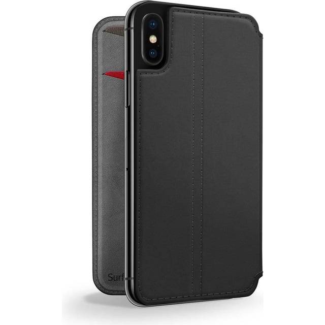 Plånboksfodral - iPhone Xr - Twelve South Surfacepad - Brun - Blå/Brun/Svart/
