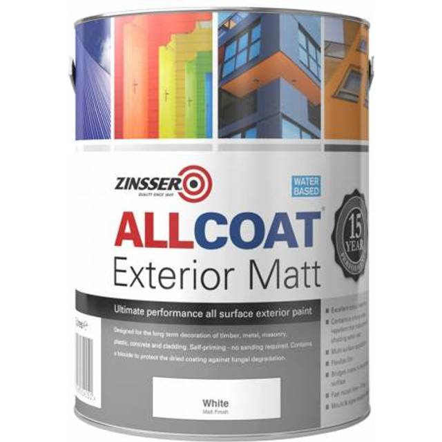 Zinsser Allcoat Water Based Matt White 2.5L