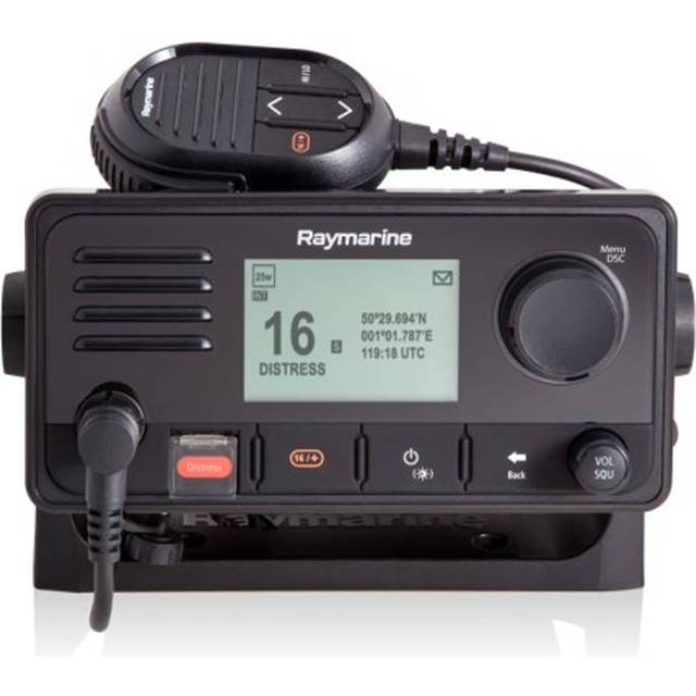 Raymarine - Ray73 VHF-radio med dual-stationfunktion, GPS, AIS-mottagare och megafonutgång