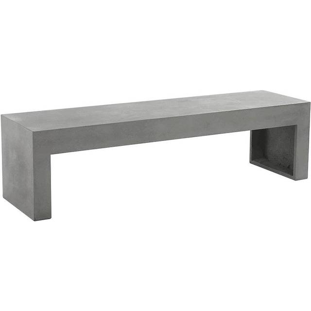 Garden Bench TARANTO 150 cm Concrete Grey