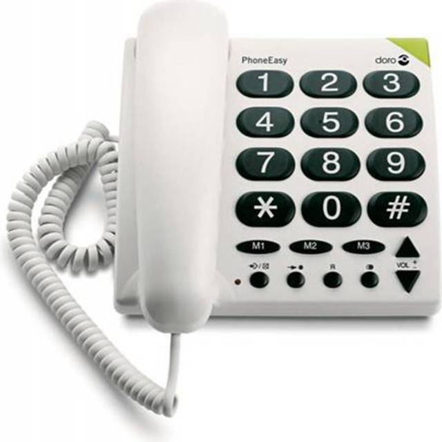Doro PhoneEasy 311c Analog telephone White