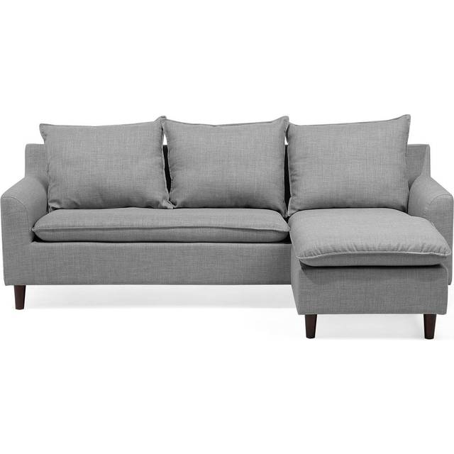 Corner Sofa ELVENES Fabric Dark Grey Left Hand