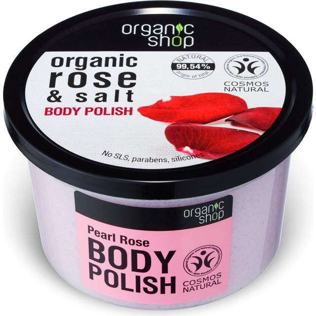 Organic Shop Organic Rose & Salt Kroppsskrubb med salt 250 ml