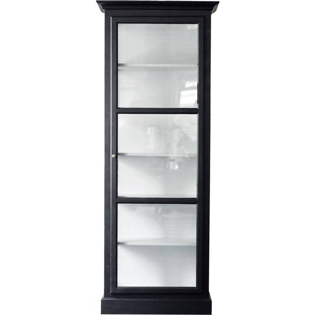 Lindebjerg Design V1 Vitrinskåp Svart - Skåp & Vitrinskåp Furu Svart - V1Black