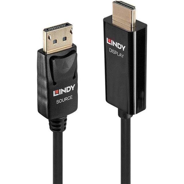 Lindy 2m Active DisplayPort to HDMI Cable with HDR