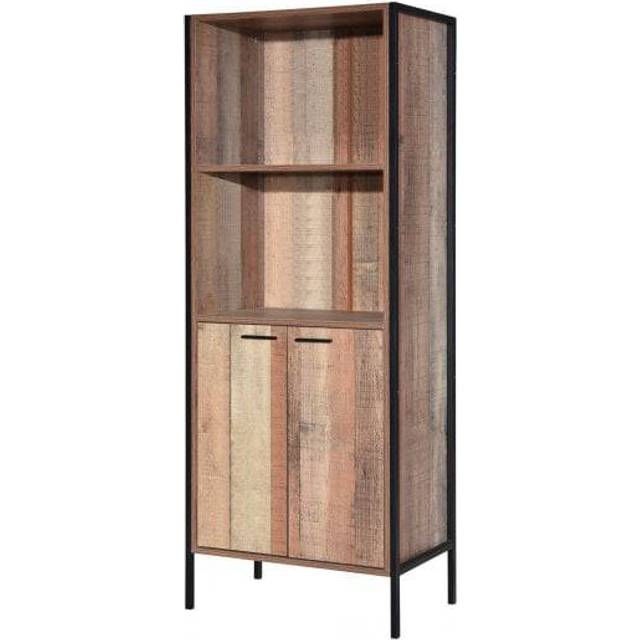 Hoxton Bookcase Display Cabinet, Brown