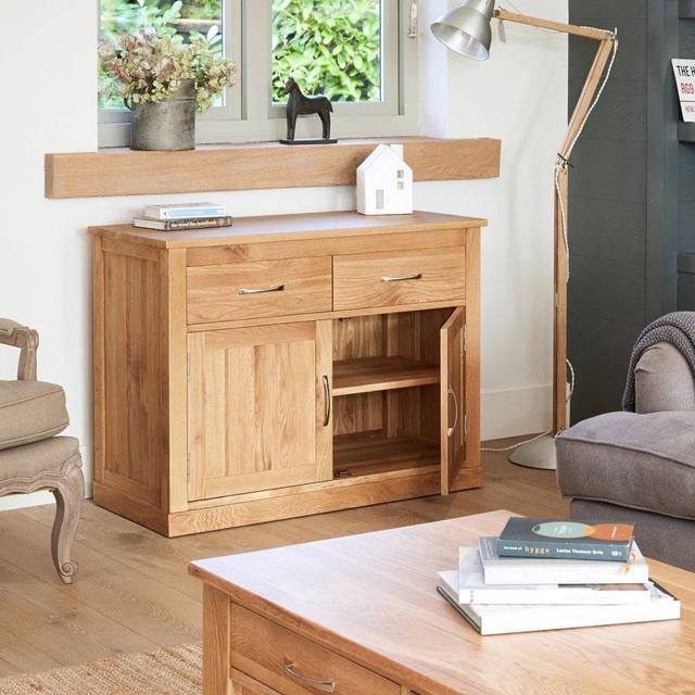 Baumhaus Mobel Oak Small Sideboard, Brown
