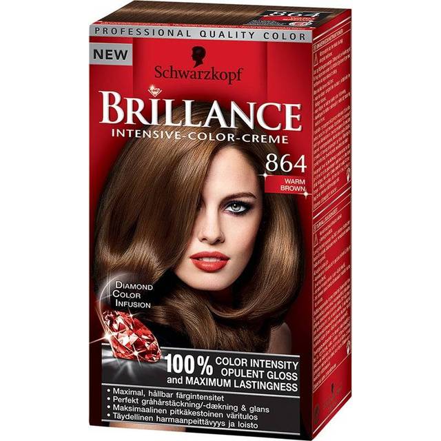 Schwarzkopf Brillance Hårfärg 864 Warm Brown