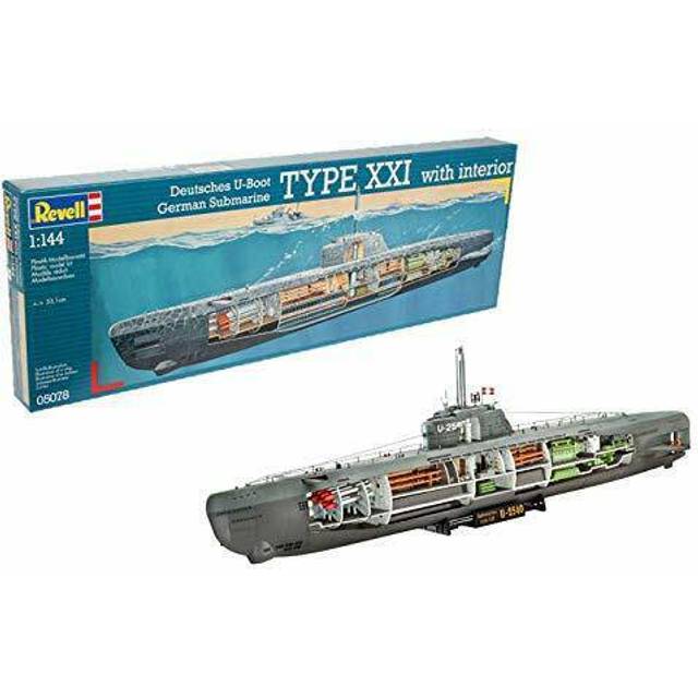 Revell U-Boat Type XXI U 2540 & Interior - 1 pc