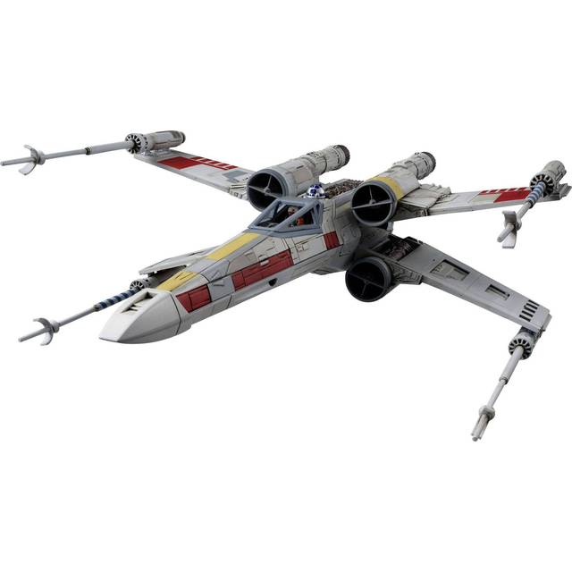 Revell 01200/1200 X-Wing Starfighter Star Wars Luke Skywalker Model Kit, Grey/Red, 1/72